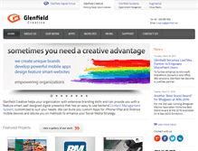Tablet Screenshot of creative.glenfield.net